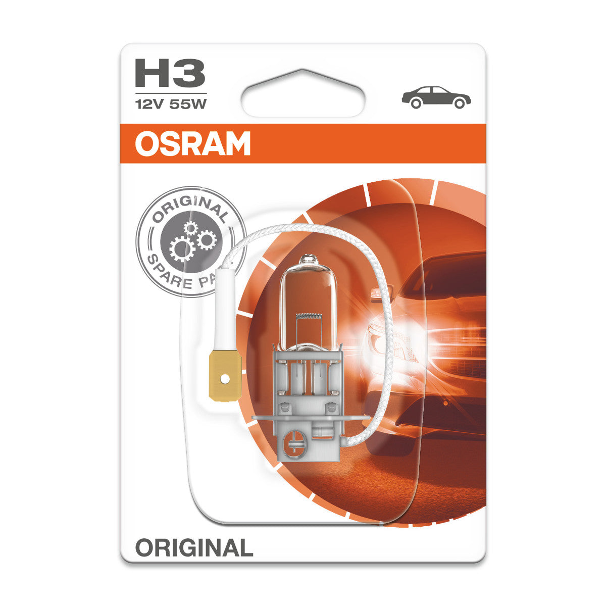 OSRAM ORIGINAL LINE - H3 - 12 V - 55 W - Lampadina alogena per fari