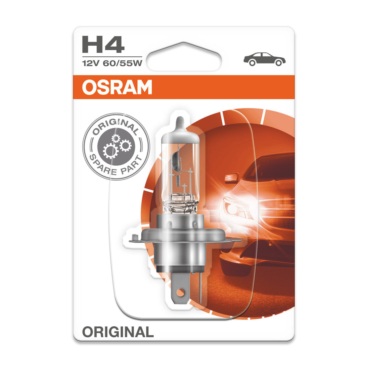 OSRAM ORIGINAL LINE - H4 - 12 V - 6055 W - Lampadina alogena per fari