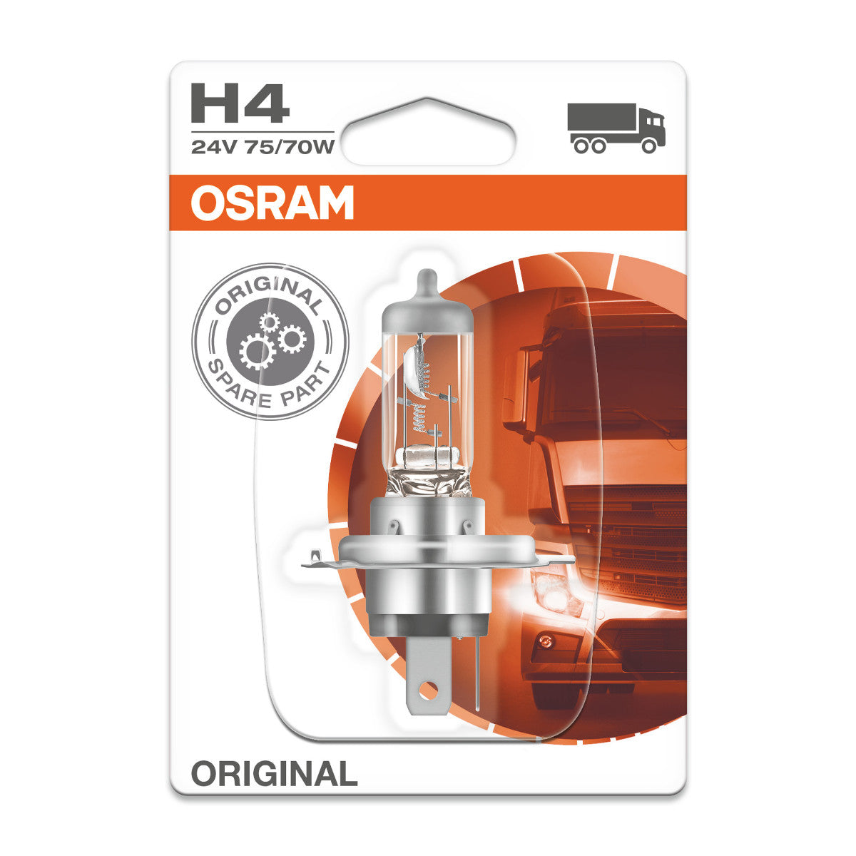 OSRAM ORIGINAL LINE - H4 - 24 V - 7570 W - Lampadina alogena per fari