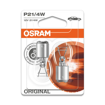 OSRAM ORIGINAL - BASE IN METALLO - P21-4W Lampadina extra