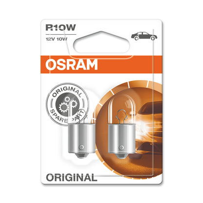 OSRAM ORIGINAL - BASE IN METALLO - R10W - 12V Lampadina extra