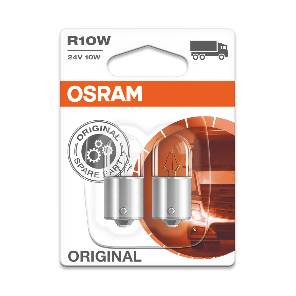 OSRAM ORIGINAL - BASE IN METALLO - R10W - 24V Lampadina extra