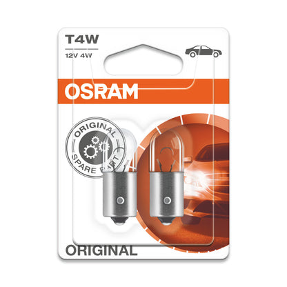 OSRAM ORIGINAL - BASE IN METALLO - T4W - 12V Lampadina extra