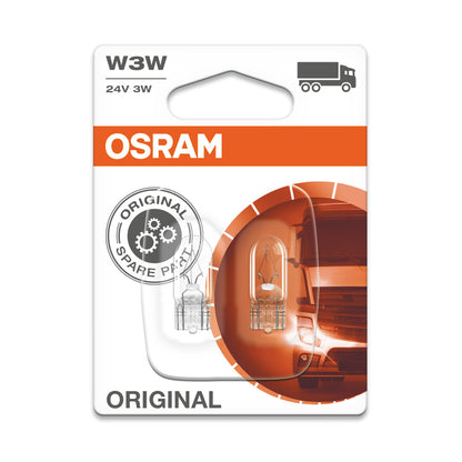 OSRAM ORIGINAL - BASE A CUNEO - W3W - 24V Lampadina extra