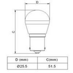 BA15d 12V/24V 0.7W