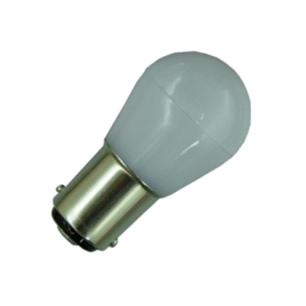LED in vetro smerigliato BA15D 12V/24V 1,5 W