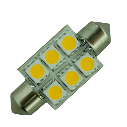 Spollampa 12V/24V 1W 37mm