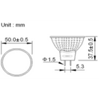 MR16 12V/24V 1.5W Glas