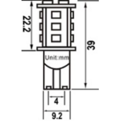 T10 12V/24V 0.7W Orange