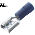 Sleeve piatto da 2,5 mm2 blu vinile 4,8 x 0,8 mm - 10 pezzi