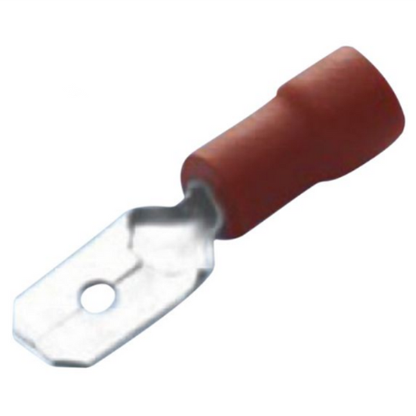 Vinile con perno di foglia 6,3 x 0,8 mm - 10 pezzi