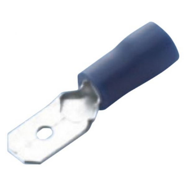 Perno a foglia vinile blu 6,3 x 0,8 mm - 10 pezzi