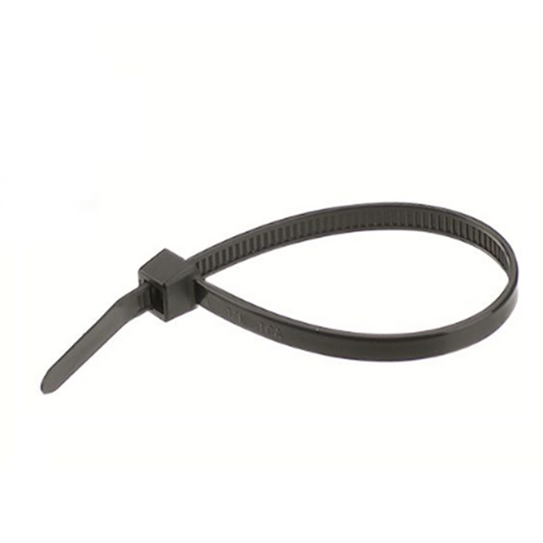 Nastro cavo 100 x 2,5 mm nero - 100 pezzi