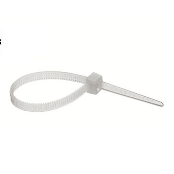 Ties cavi 100 x 2,5 mm bianco - 100 pezzi