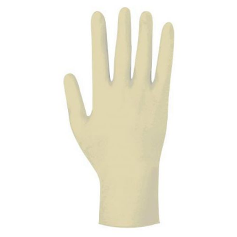 Polvere -guanti in lattice senza uso usa e getta bianco L - 5 paia