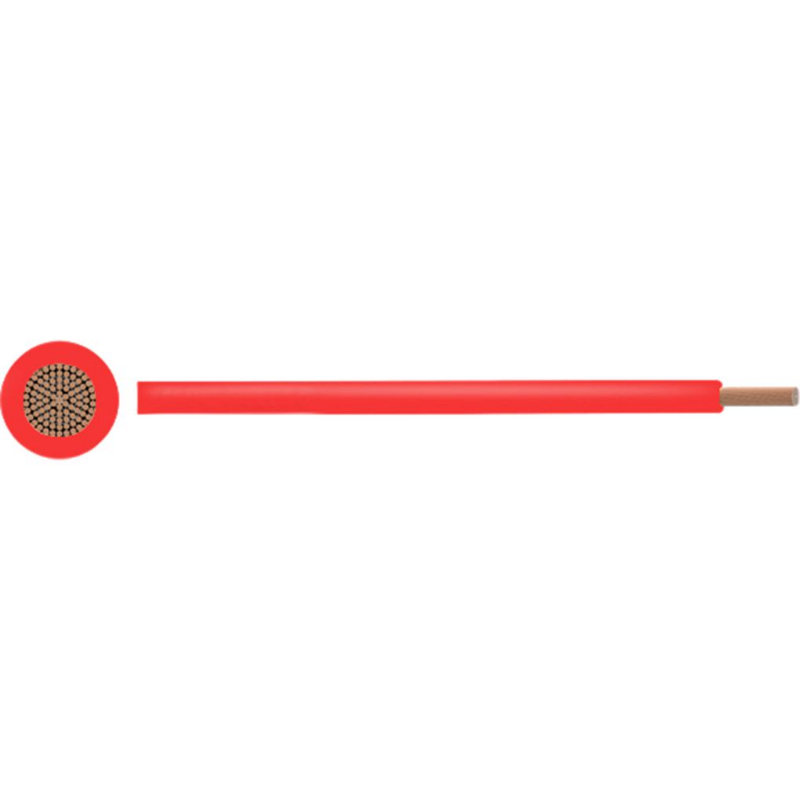 Leader a preferenze PVC 0,5 mm2 Rosso di rame nudo per metro
